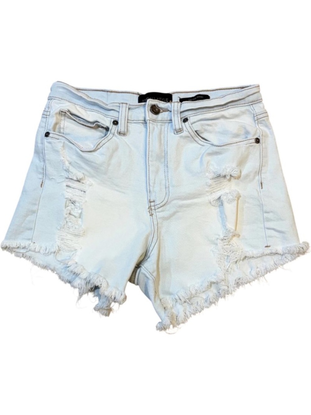 Kendall & Kylie The Icon Short High Waisted Denim Shorts - Picture 1 of 4